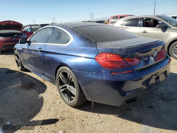 2012 BMW 6 Series 650i with VIN WBALX3C52CDV77706, listed as a Copart auction lot 77685994 with 81,514 mi miles and Salvage Title. Bid and sale history available at carsss.com. Image 2.