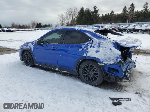 2022 Subaru WRX Limited with VIN JF1VBAL67N9018610, listed as a Copart auction lot 88253285 with 77,990 mi miles and Salvage title. Bid and sale history available at DreamBid. Image 2.