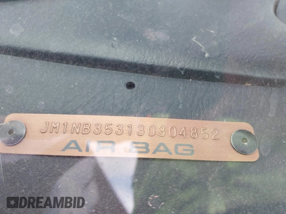 2003 Mazda MX-5 Miata Cloth with VIN JM1NB353130304852, listed as a IAAI auction lot 42145498 with Not provided miles and . Bid and sale history available at DreamBid. Image 18.
