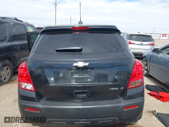 2016 Chevrolet Trax LS with VIN KL7CJKSB9GB571891, listed as a IAAI auction lot 41578788 with 102,239 mi miles. Bid and sale history available at carsss.com. Image 16.