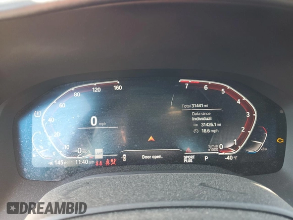 2021 BMW 8 Series 840i with VIN WBADZ2C05MCG36741, listed as a Copart auction lot 75273884 with 31,441 mi miles and Salvage Title. Bid and sale history available at carsss.com. Image 9.