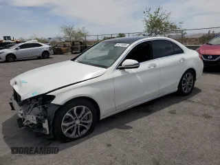 2017 Mercedes-Benz C 300 with VIN 55SWF4JB0HU184979, listed as a Copart auction lot 58174595 with 65,939 mi miles and Salvage title. Bid and sale history available at DreamBid. Image 1.