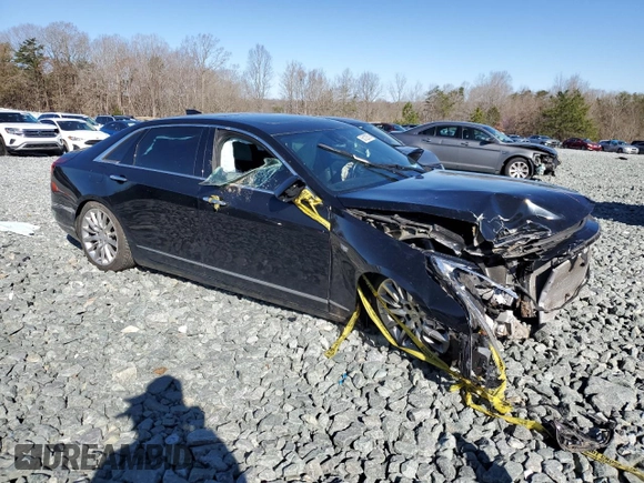 2017 Cadillac CT6 AWD with VIN 1G6KB5RS1HU202275, listed as a Copart auction lot 50122575 with 53,314 mi miles and Salvage title. Bid and sale history available at DreamBid. Image 4.
