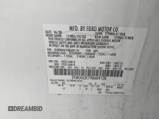 2009 Ford Flex SEL with VIN 2FMEK62C79BA09120, listed as a IAAI auction lot 41608160 with 228,977 mi miles. Bid and sale history available at carsss.com. Image 9.
