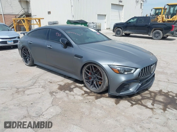 2020 Mercedes-Benz AMG GT 63 S with VIN WDD7X8KB7LA012481, listed as a IAAI auction lot 40449311 with Not provided miles and . Bid and sale history available at DreamBid. Image 1.