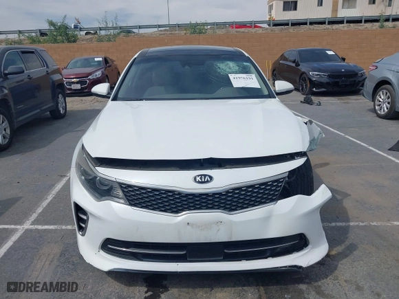 2017 Kia Optima EX with VIN 5XXGU4L38HG134961, listed as a IAAI auction lot 41976191 with 91,874 mi miles. Bid and sale history available at carsss.com. Image 12.