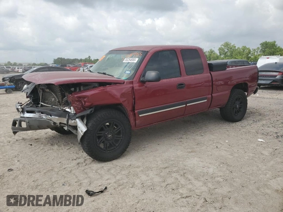 2004 Chevrolet Silverado 1500 LS with VIN 2GCEC19V141177507, listed as a Copart auction lot 55254955 with Not Provided miles and Salvage Title. Bid and sale history available at DreamBid. Image 1.