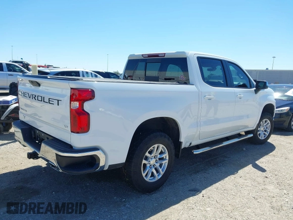 2021 Chevrolet Silverado 1500 LT with VIN 3GCUYDED9MG439695, listed as a IAAI auction lot 41832866 with 43,740 mi miles and . Bid and sale history available at DreamBid. Image 4.