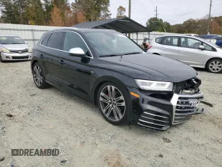 2018 Audi SQ5 Premium Plus with VIN WA1A4AFY5J2015637, listed as a Copart auction lot 79162774 with 106,848 mi miles and Salvage Title. Bid and sale history available at DreamBid. Image 4.