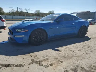 2020 Ford Mustang GT with VIN 1FA6P8CF2L5132680, listed as a Copart auction lot 73224174 with 54,996 mi miles and Salvage Title. Bid and sale history available at carsss.com. Image 1.