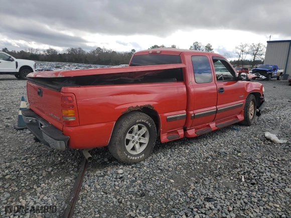1999 Chevrolet Silverado 1500 LS with VIN 2GCEC19T3X1160615, listed as a Copart auction lot 87301784 with 0 mi miles and Salvage Title. Bid and sale history available at carsss.com. Image 3.