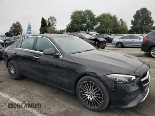 2023 Mercedes-Benz C 300 with VIN W1KAF4HB9PR134470, listed as a Copart auction lot 47826165 with 4,255 mi miles and Salvage Title. Bid and sale history available at DreamBid. Image 4.