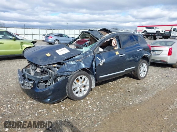 2013 Nissan Rogue S with VIN JN8AS5MT1DW025013, listed as a IAAI auction lot 41260806 with Not Provided miles and . Bid and sale history available at DreamBid. Image 2.