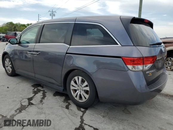 2015 Honda Odyssey EX-L with VIN 5FNRL5H64FB089909, listed as a Copart auction lot 53192035 with 174,909 mi miles and Salvage Title. Bid and sale history available at DreamBid. Image 2.