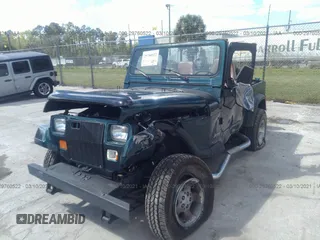 1995 Jeep Wrangler S with VIN 1J4FY19P4SP207049, listed as a IAAI auction lot 41315322 with 12,454 mi miles. Bid and sale history available at carsss.com. Image 6.
