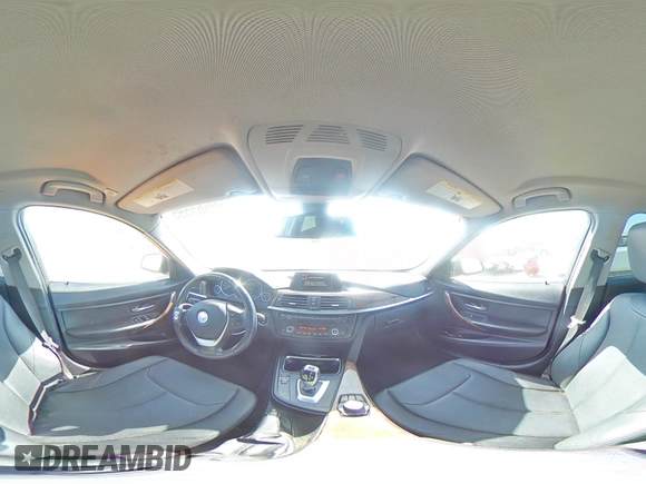 2014 BMW 3 Series 328i with VIN WBA3C1C5XEK106904, listed as a Copart auction lot 60565595 with 91,576 mi miles and Salvage title. Bid and sale history available at DreamBid. Image 14.