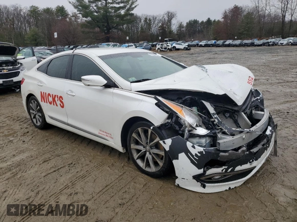 2017 Hyundai Azera with VIN KMHFG4JG7HA579899, listed as a Copart auction lot 51290525 with 110,230 mi miles and Salvage title. Bid and sale history available at DreamBid. Image 4.