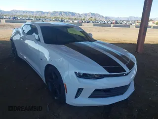 2018 Chevrolet Camaro 1LT with VIN 1G1FB1RX3J0108231, listed as a IAAI auction lot 41828367 with 91,942 mi miles. Bid and sale history available at carsss.com. Image 1.