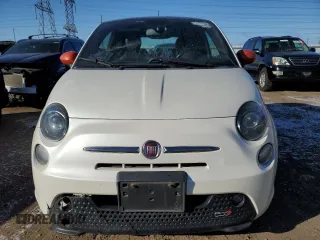 2013 FIAT 500e with VIN 3C3CFFGE2DT714158, listed as a Copart auction lot 85151624 with 71,980 mi miles and Salvage Title. Bid and sale history available at carsss.com. Image 5.