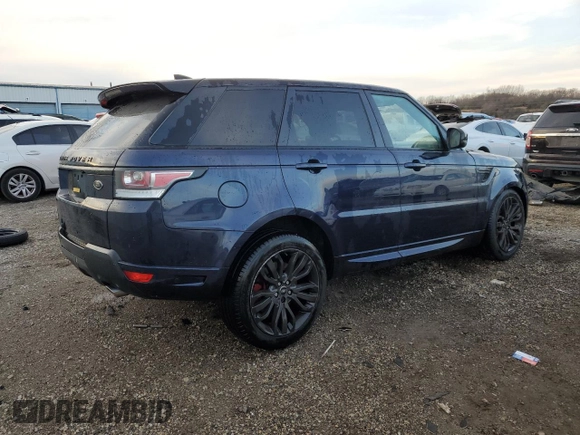 2017 Land Rover Range Rover Sport HSE Dynamic with VIN SALWV2FV1HA175625, listed as a Copart auction lot 82365164 with 88,199 mi miles and Salvage title. Bid and sale history available at DreamBid. Image 3.