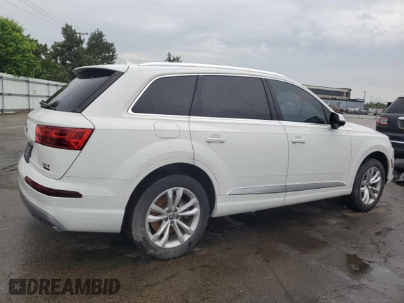 2018 Audi Q7 Premium with VIN WA1AAAF74JD050738, listed as a Copart auction lot 56587355 with 99,051 mi miles and Clean title. Bid and sale history available at DreamBid. Image 3.