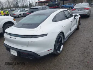 2024 Porsche Taycan GTS with VIN WP0AD2Y13RSA47237, listed as a IAAI auction lot 41557327 with 6,572 mi miles and . Bid and sale history available at DreamBid. Image 4.