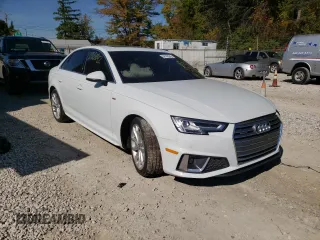 2019 Audi A4 Premium Plus with VIN WAUENAF45KA032539, listed as a Copart auction lot 58168042 with 0 mi miles. Bid and sale history available at carsss.com. Image 1.