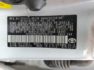 2019 Toyota Corolla L z VIN 5YFBURHE8KP898714, wystawiony jako Copart lot #56707395 z przebiegiem 86 665 mil mil oraz Szkoda całkowita • Salvage title. Historia ofert i sprzedaży dostępna na DreamBid. Obrazek 13.