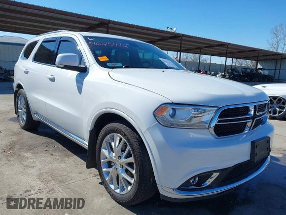 2016 Dodge Durango Limited with VIN 1C4RDHDG8GC475227, listed as a IAAI auction lot 41625472 with 125,159 mi miles. Bid and sale history available at carsss.com. Image 6.