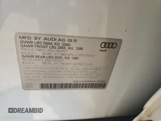 2015 Audi SQ5 Premium Plus with VIN WA1CGAFP6FA120966, listed as a Copart auction lot 68792494 with 117,119 mi miles and Salvage Title. Bid and sale history available at carsss.com. Image 14.