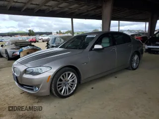 2012 BMW 5 Series 550i with VIN WBAFR9C57CDV59065, listed as a Copart auction lot 51310795 with 123,350 mi miles and Clean Title. Bid and sale history available at carsss.com. Image 1.