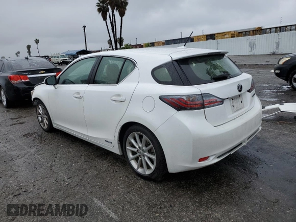 2012 Lexus CT 200h z VIN JTHKD5BH9C2080211, wystawiony jako Copart lot #47530625 z przebiegiem 114 971 mil mil oraz Szkoda całkowita • Salvage title. Historia ofert i sprzedaży dostępna na DreamBid. Obrazek 2.