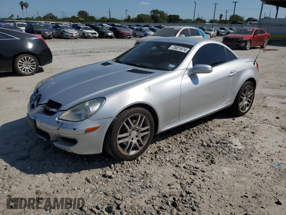 2008 Mercedes-Benz SLK-Class 3.0L with VIN WDBWK54F68F189325, listed as a Copart auction lot 75821874 with 131,326 mi miles and Salvage Title. Bid and sale history available at carsss.com. Image 1.