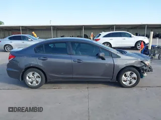 2014 Honda Civic Sedan LX with VIN 19XFB2F59EE026159, listed as a IAAI auction lot 42040655 with 104,190 mi miles. Bid and sale history available at carsss.com. Image 14.