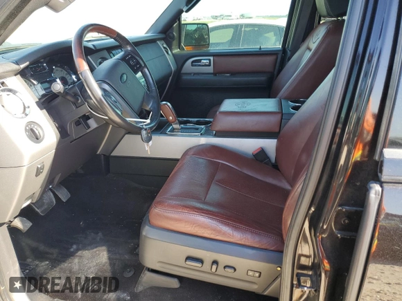 2014 Ford Expedition King Ranch z VIN 1FMJU1J50EEF14834, wystawiony jako Copart lot #56330715 z przebiegiem 159 420 mil mil oraz Szkoda całkowita • Salvage title. Historia ofert i sprzedaży dostępna na DreamBid. Obrazek 7.