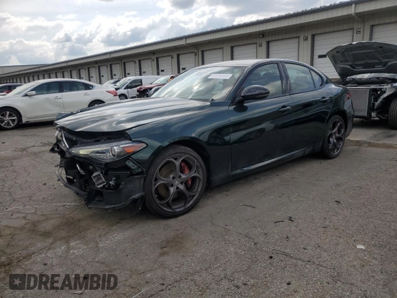 2020 Alfa Romeo Giulia Ti with VIN ZARFANBN2L7630925, listed as a Copart auction lot 65799484 with 54,198 mi miles and Salvage Title. Bid and sale history available at carsss.com. Image 1.