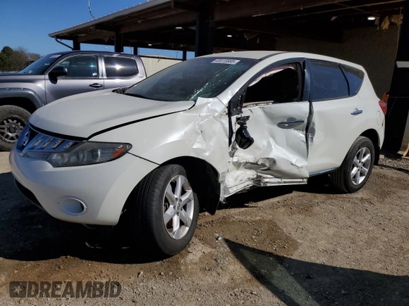 2010 Nissan Murano S with VIN JN8AZ1MU5AW007798, listed as a Copart auction lot 48415985 with 135,193 mi miles and Salvage Title. Bid and sale history available at carsss.com. Image 1.