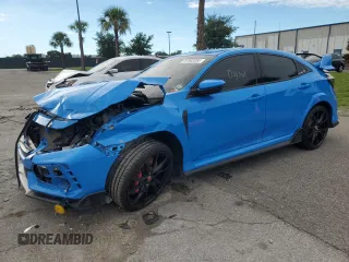2021 Honda Civic Type R Touring z VIN SHHFK8G76MU200876, wystawiony jako Copart lot #57042224 z przebiegiem Nie podano mil oraz Szkoda całkowita • Salvage title. Historia ofert i sprzedaży dostępna na DreamBid. Obrazek 1.