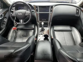 2015 Infiniti Q50 with VIN JN1BV7AR7FM398120, listed as a Copart auction lot 58540555 with 122,864 mi miles and Salvage title. Bid and sale history available at DreamBid. Image 8.