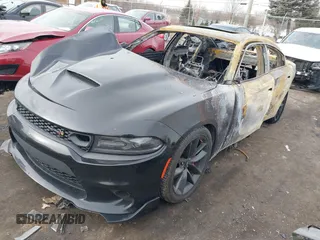 2019 Dodge Charger Scat Pack with VIN 2C3CDXGJ8KH579332, listed as a IAAI auction lot 41482173 with Not Provided miles and . Bid and sale history available at DreamBid. Image 2.