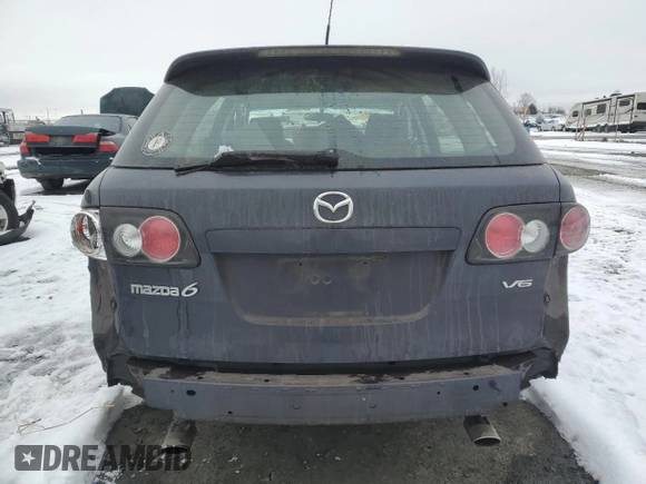 2007 Mazda 6 S Sport VE with VIN 1YVHP82D275M02784, listed as a Copart auction lot 44386295 with 138,087 mi miles and Salvage Title. Bid and sale history available at carsss.com. Image 6.