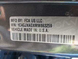 2021 Jeep Wrangler Sport S with VIN 1C4GJXAGXMW863259, listed as a IAAI auction lot 41399671 with 41,270 mi miles and . Bid and sale history available at DreamBid. Image 9.