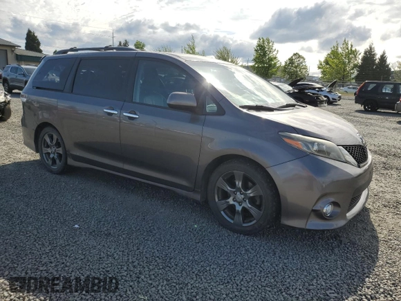 2017 Toyota Sienna SE with VIN 5TDXZ3DC0HS779855, listed as a Copart auction lot 56037865 with 95,959 mi miles and Salvage title. Bid and sale history available at DreamBid. Image 4.