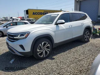 2023 Volkswagen Atlas SEL z VIN 1V2BR2CA6PC555170, wystawiony jako Copart lot #55445335 z przebiegiem 20 243 mil mil oraz Szkoda całkowita • Salvage title. Historia ofert i sprzedaży dostępna na DreamBid. Obrazek 1.