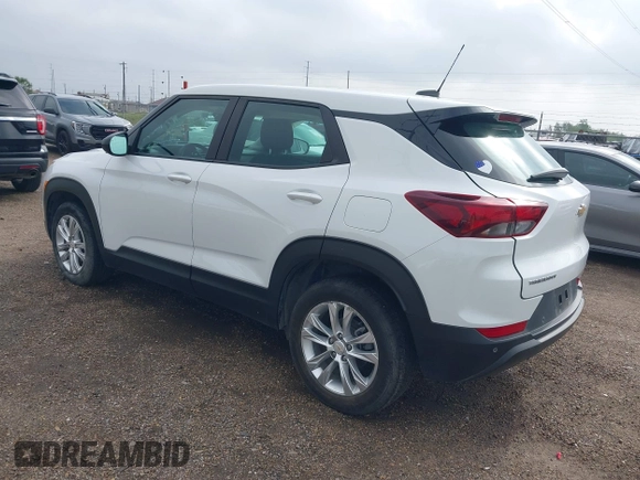 2021 Chevrolet TrailBlazer LS with VIN KL79MMS25MB164174, listed as a IAAI auction lot 41901665 with 46,446 mi miles and . Bid and sale history available at DreamBid. Image 3.