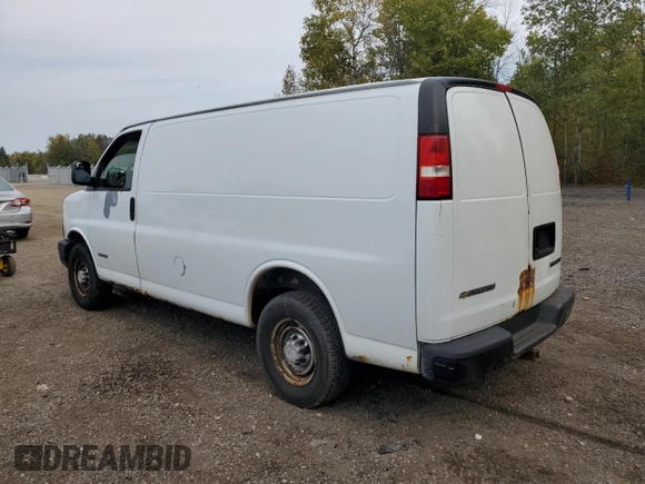 2006 Chevrolet Express Cargo z VIN 1GCHG35U761242721, wystawiony jako Copart lot #75036204 z przebiegiem 253 979 mil mil oraz Czysty tytuł • Clean title. Historia ofert i sprzedaży dostępna na DreamBid. Obrazek 2.