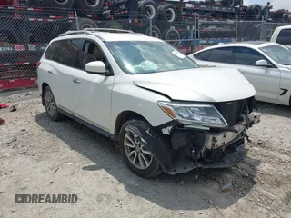 2014 Nissan Pathfinder Platinum z VIN 5N1AR2MN4EC731012, wystawiony jako IAAI lot #42220965 z przebiegiem 170 000 mil mil oraz . Historia ofert i sprzedaży dostępna na DreamBid. Obrazek 1.
