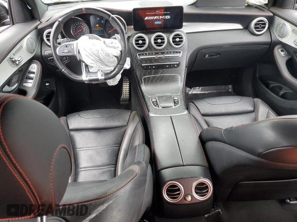 2021 Mercedes-Benz GLC with VIN W1N0G6EB8MF891675, listed as a Copart auction lot 71702724 with 53,998 mi miles and Salvage Title. Bid and sale history available at carsss.com. Image 8.