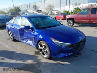 2023 Hyundai Elantra SEL with VIN KMHLS4AG4PU483002, listed as a IAAI auction lot 41838930 with 7,501 mi miles. Bid and sale history available at carsss.com. Image 1.