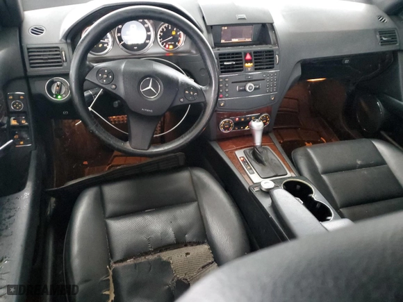 2009 Mercedes-Benz C-Class 3.0L Sport with VIN WDDGF54X09R054351, listed as a Copart auction lot 42707135 with 194,287 mi miles and Salvage Title. Bid and sale history available at carsss.com. Image 8.